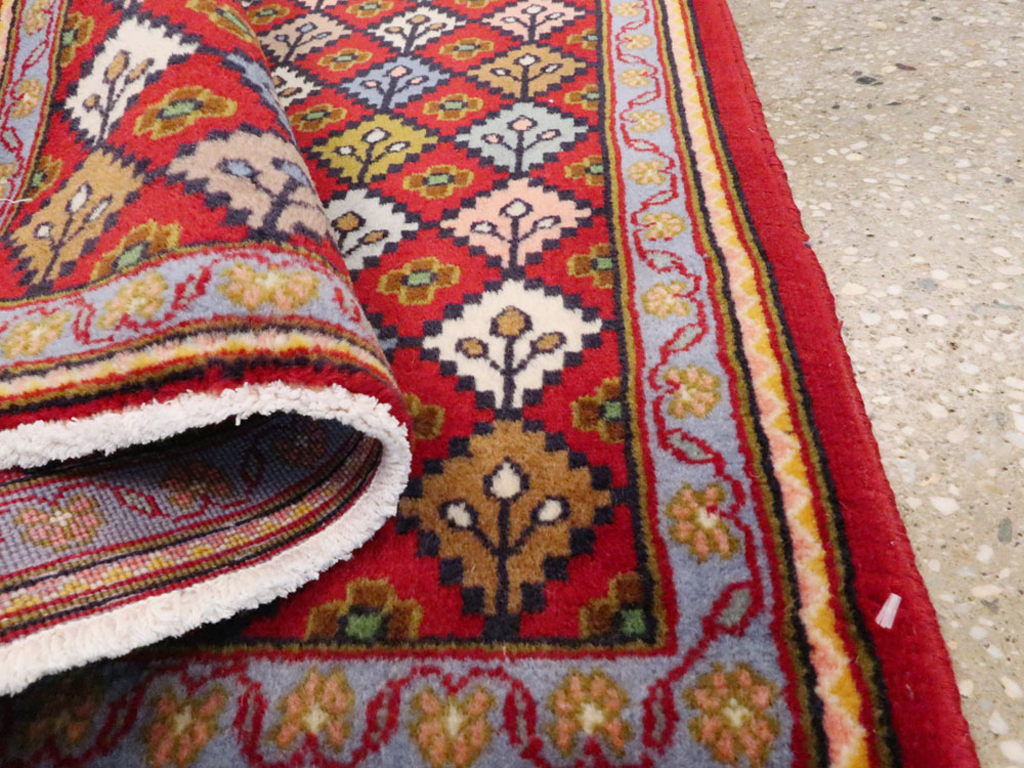 Vintage Persian Kashan Throw Rug (Pair: 1 of 2), No.27115 - Gss