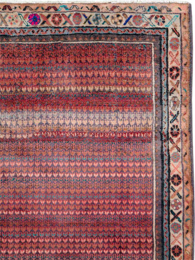 Vintage Persian Malayer Throw Rug, No.27119 - Gss