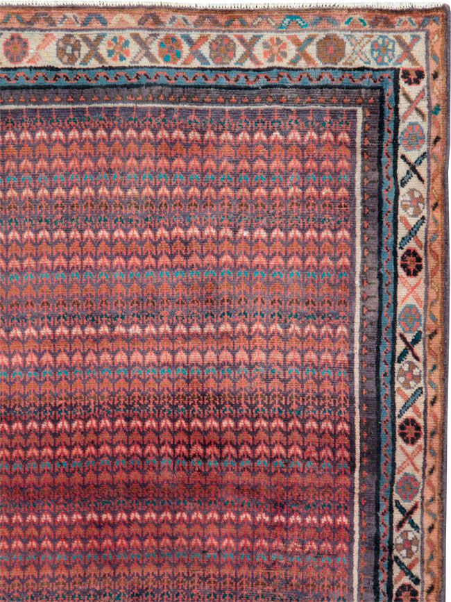 Vintage Persian Malayer Throw Rug, No.27119 - Gss
