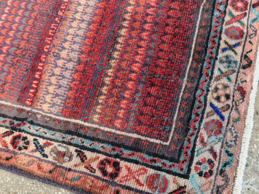 Vintage Persian Malayer Throw Rug, No.27119 - Gss