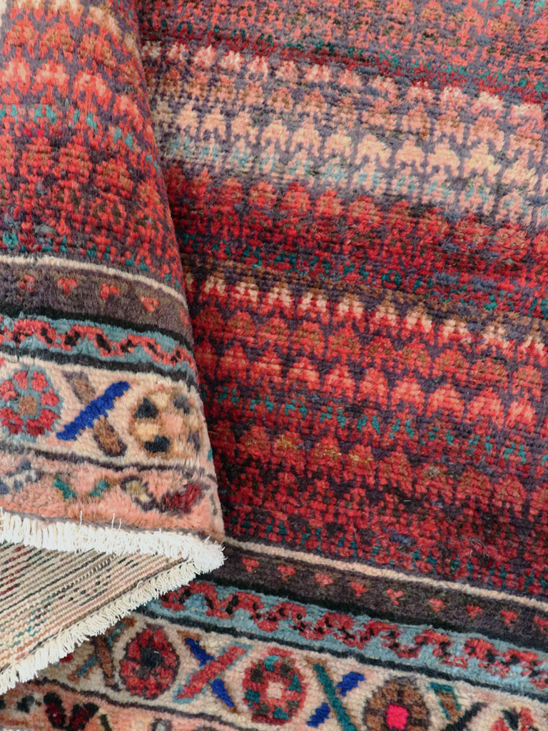 Vintage Persian Malayer Throw Rug, No.27119 - Gss