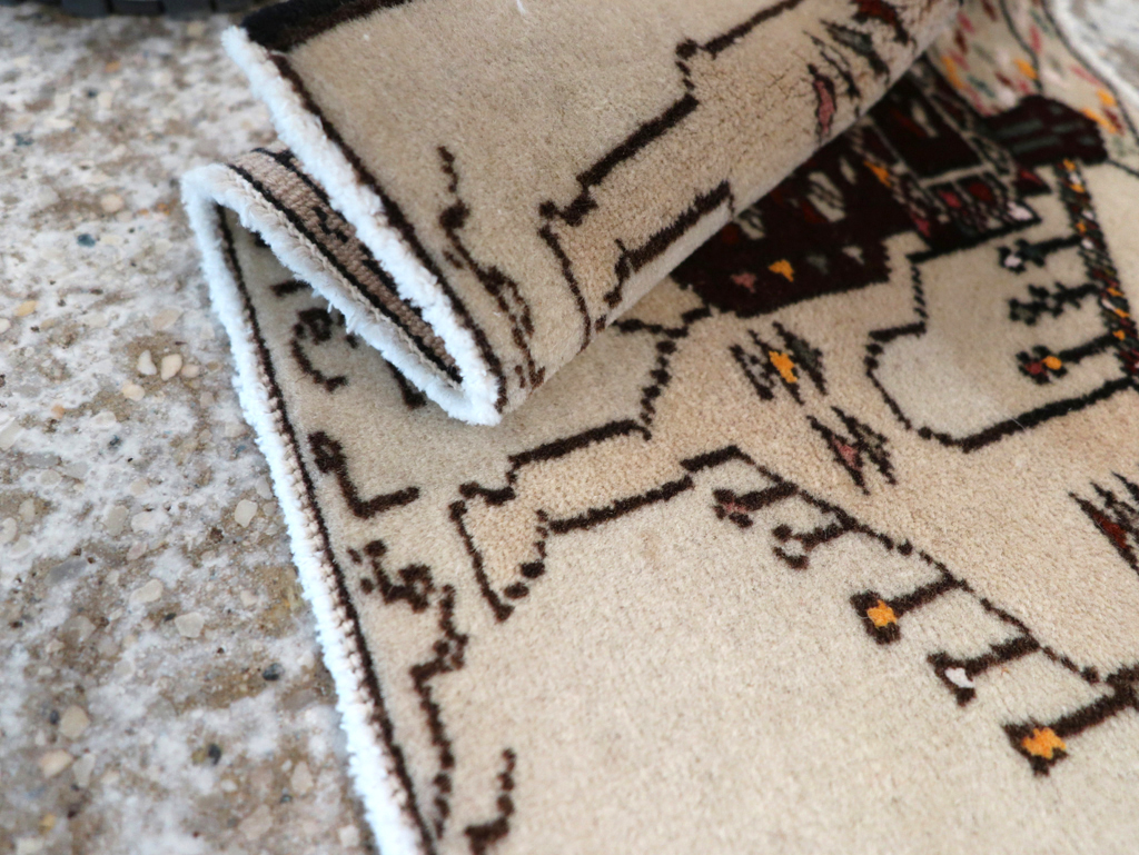 Vintage Persian Pictorial Baluch Rug (Pair: 1 of 2), No.27124 - Gss