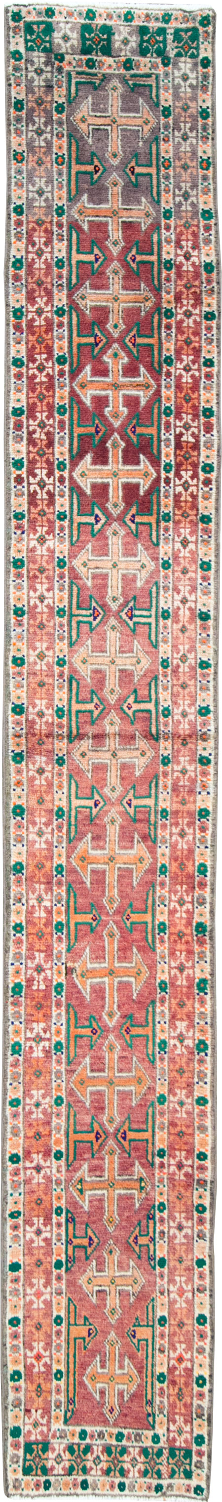 Vintage Persian Hamadan Runner, No.27127 - Gss