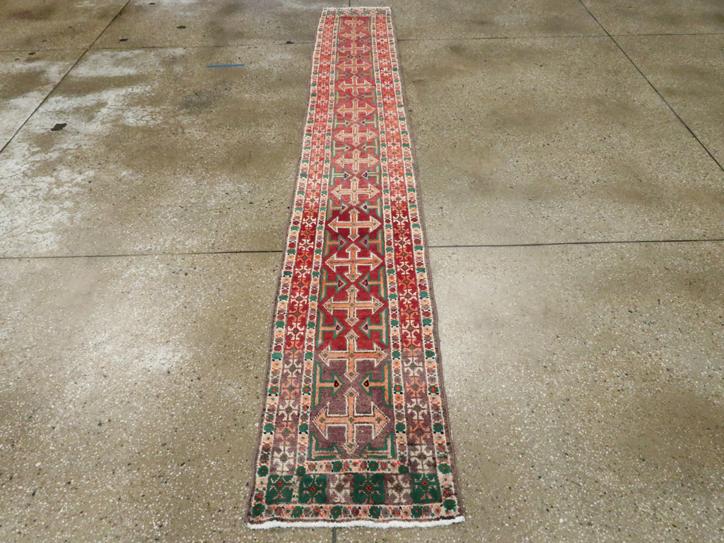 Vintage Persian Hamadan Runner, No.27127 - Gss