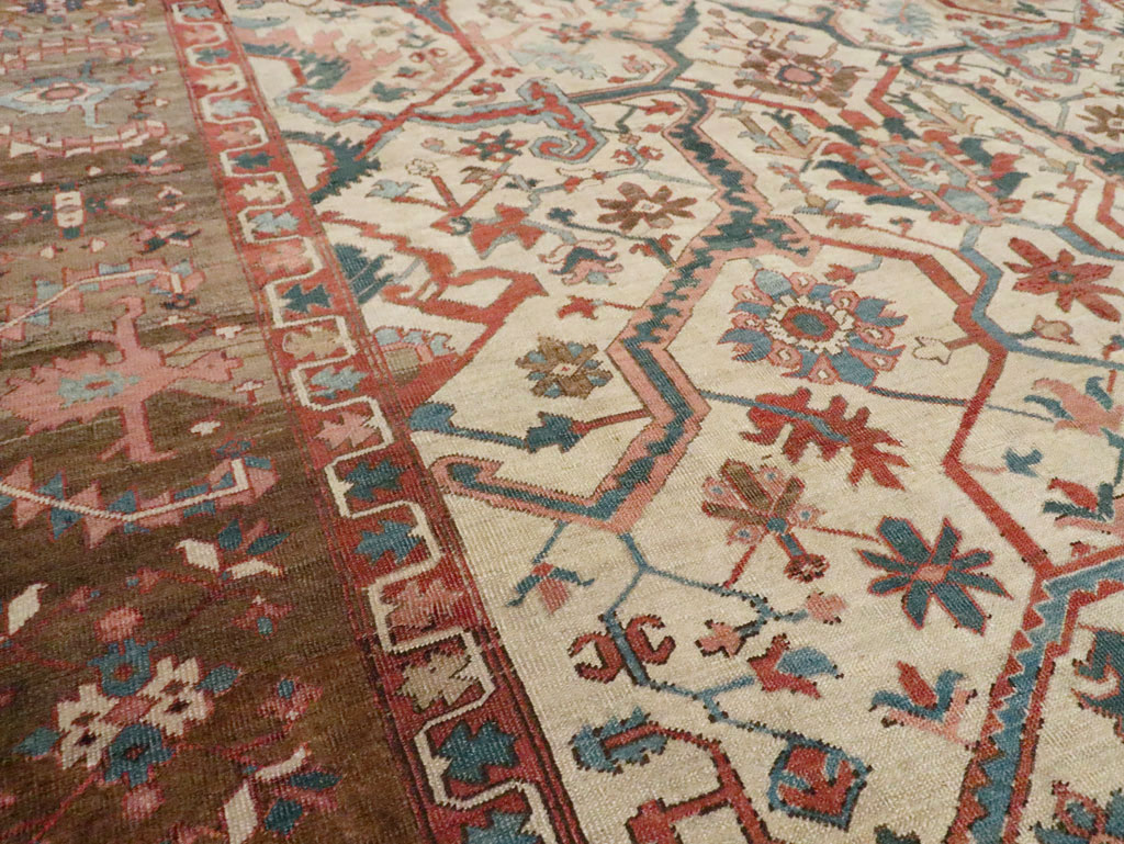 Antique Persian Heriz Carpet, No.27133 - Gss