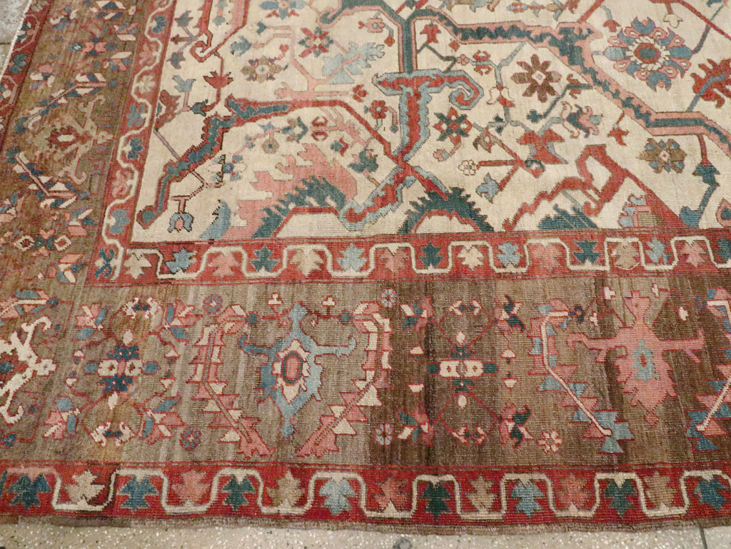 Antique Persian Heriz Carpet, No.27133 - Gss