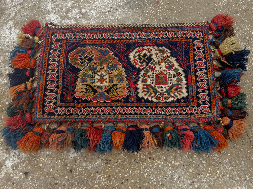 Antique Persian Afshar Tribal Bag, No.27134 - Gss
