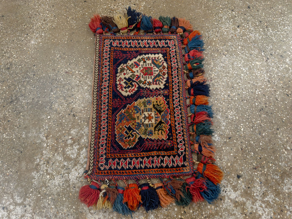 Antique Persian Afshar Tribal Bag, No.27134 - Gss