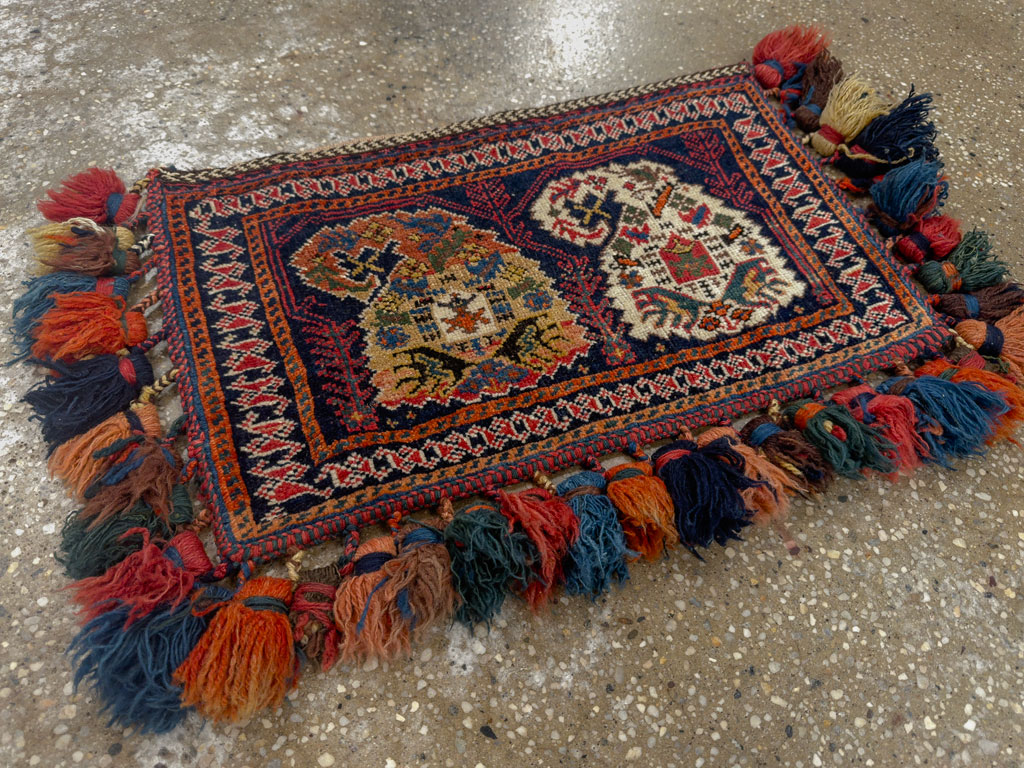Antique Persian Afshar Tribal Bag, No.27134 - Gss