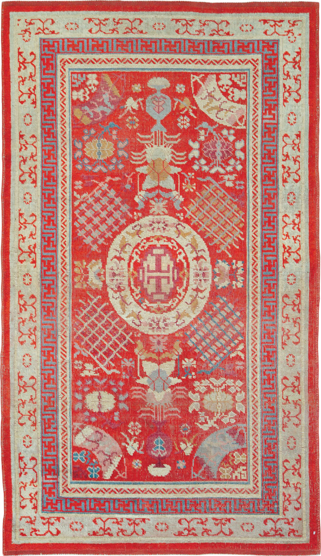 Vintage East Turkestan Khotan Rug, No.27136 - Gss