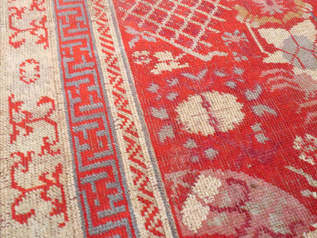 Vintage East Turkestan Khotan Rug, No.27136 - Gss