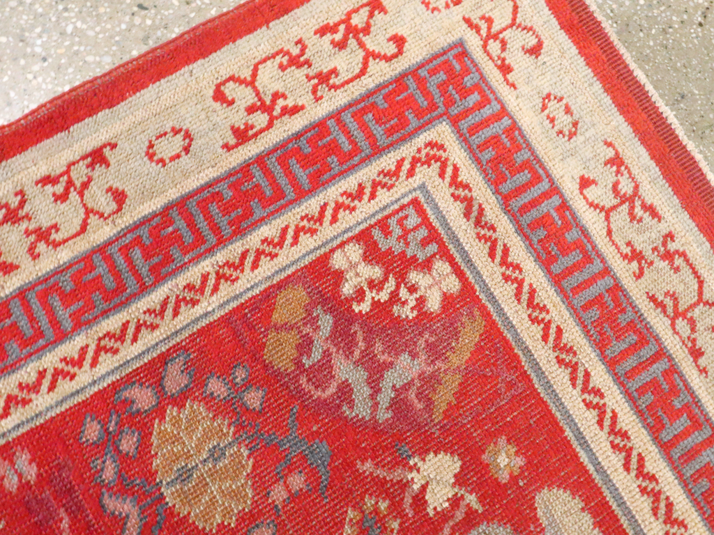 Vintage East Turkestan Khotan Rug, No.27136 - Gss