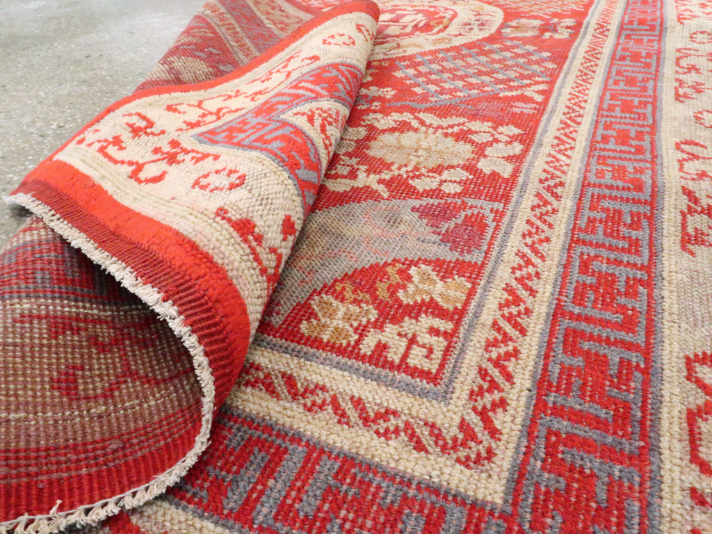 Vintage East Turkestan Khotan Rug, No.27136 - Gss