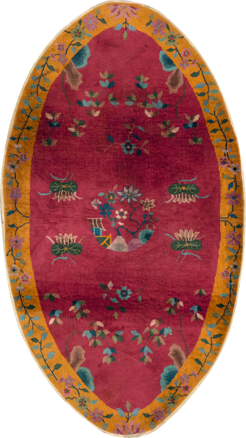 Vintage Chinese Deco Rug, No.27137 - Gss