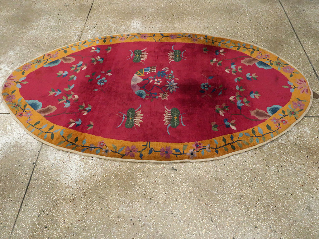 Vintage Chinese Deco Rug, No.27137 - Gss
