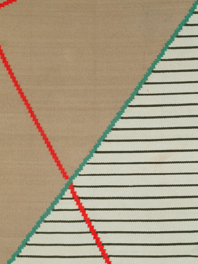 Vintage Czech Kilim Flatweave By Antonin Kybal, No.27138 - Gss