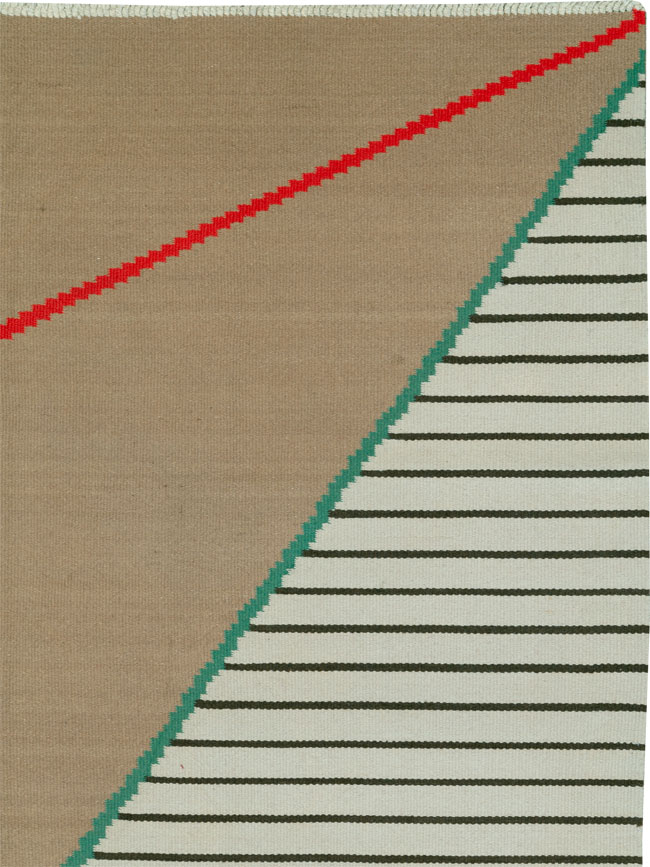 Vintage Czech Kilim Flatweave By Antonin Kybal, No.27138 - Gss