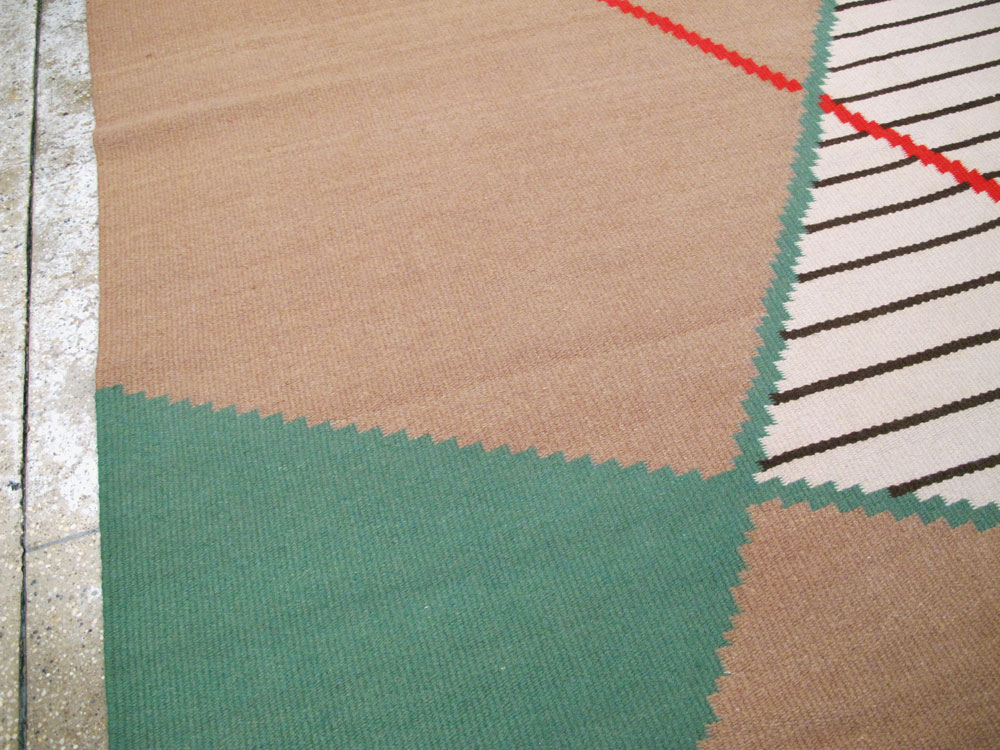 Vintage Czech Kilim Flatweave By Antonin Kybal, No.27138 - Gss