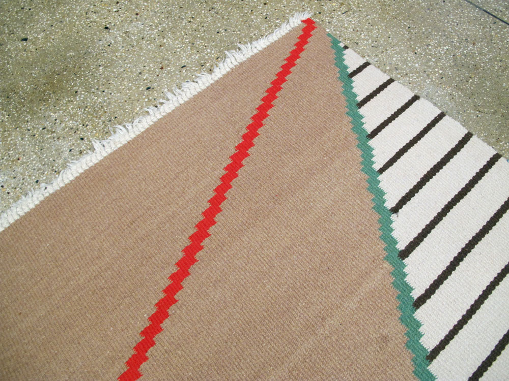 Vintage Czech Kilim Flatweave By Antonin Kybal, No.27138 - Gss