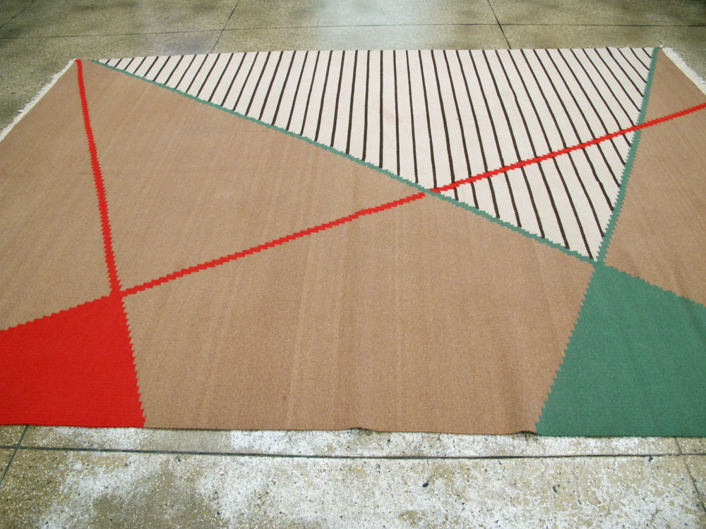 Vintage Czech Kilim Flatweave By Antonin Kybal, No.27138 - Gss