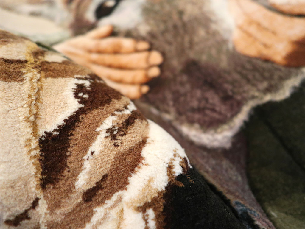 Modern Persian Tabriz Pictorial Rug, No.27140 - Gss