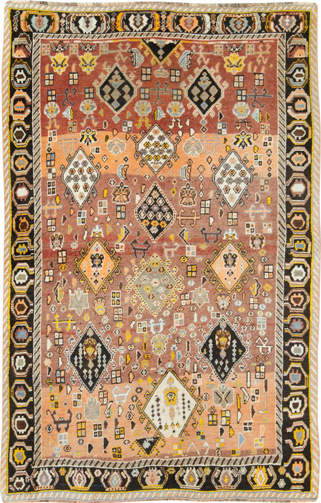 Vintage Persian Gabbeh Rug, No.27142 - Gss
