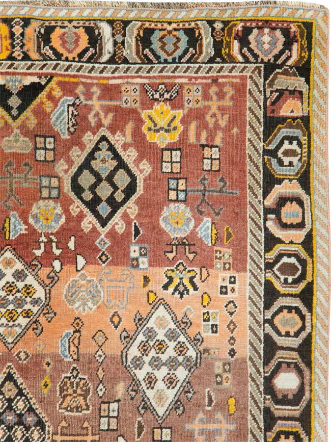 Vintage Persian Gabbeh Rug, No.27142 - Gss