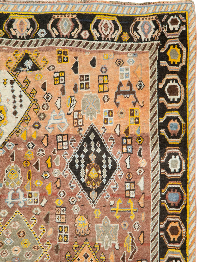 Vintage Persian Gabbeh Rug, No.27142 - Gss