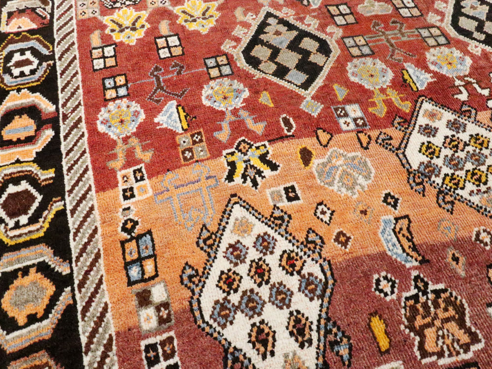 Vintage Persian Gabbeh Rug, No.27142 - Gss