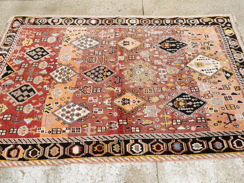 Vintage Persian Gabbeh Rug, No.27142 - Gss