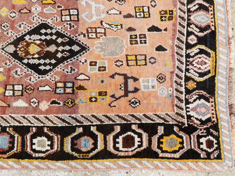 Vintage Persian Gabbeh Rug, No.27142 - Gss