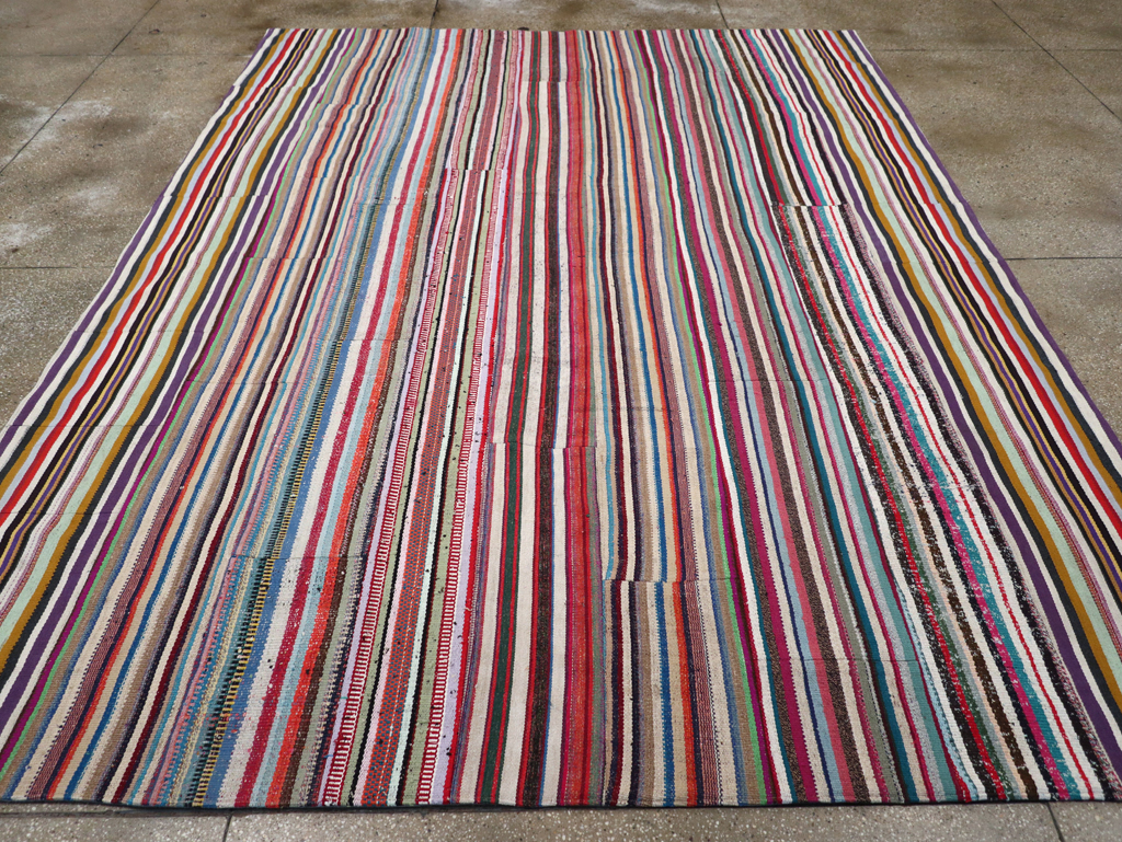 Vintage Turkish Flatweave Kilim , No.27149 - Gss
