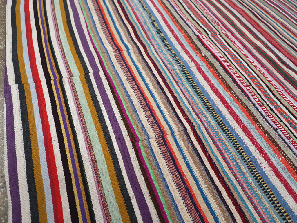 Vintage Turkish Flatweave Kilim , No.27149 - Gss