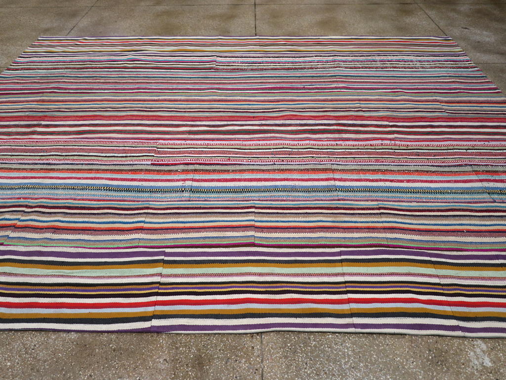 Vintage Turkish Flatweave Kilim , No.27149 - Gss