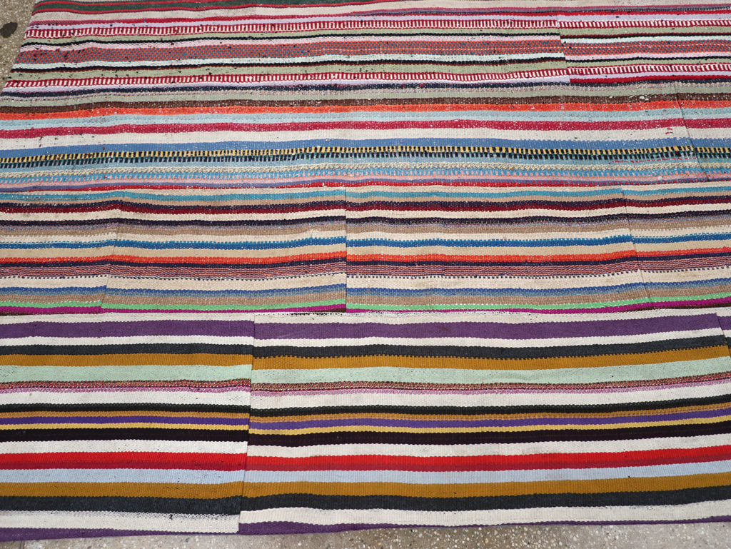 Vintage Turkish Flatweave Kilim , No.27149 - Gss