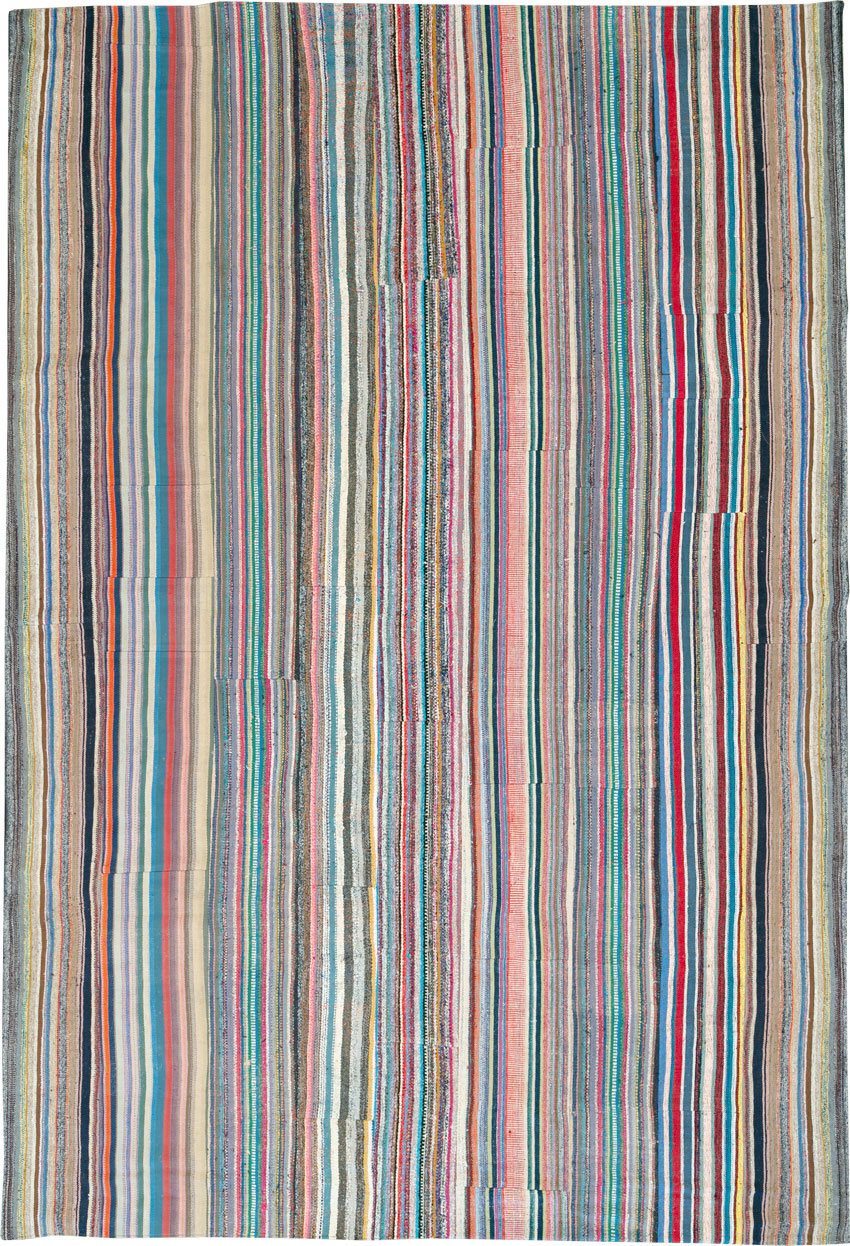 Vintage Turkish Flatweave Kilim , No.27152 - Gss