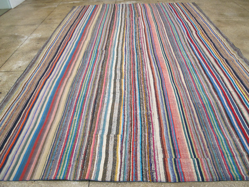 Vintage Turkish Flatweave Kilim , No.27152 - Gss