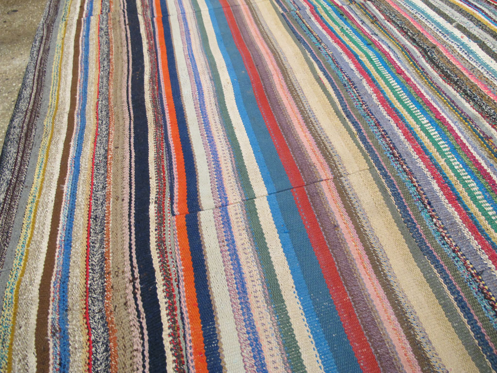 Vintage Turkish Flatweave Kilim , No.27152 - Gss