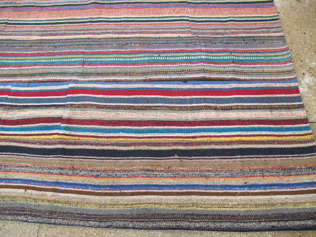 Vintage Turkish Flatweave Kilim , No.27152 - Gss