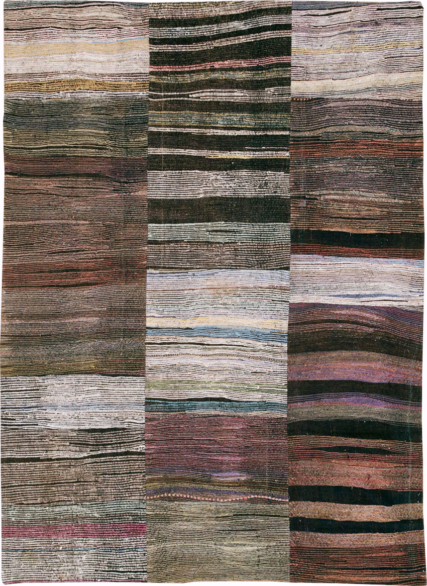 Vintage Turkish Flatweave Kilim , No.27154 - Gss