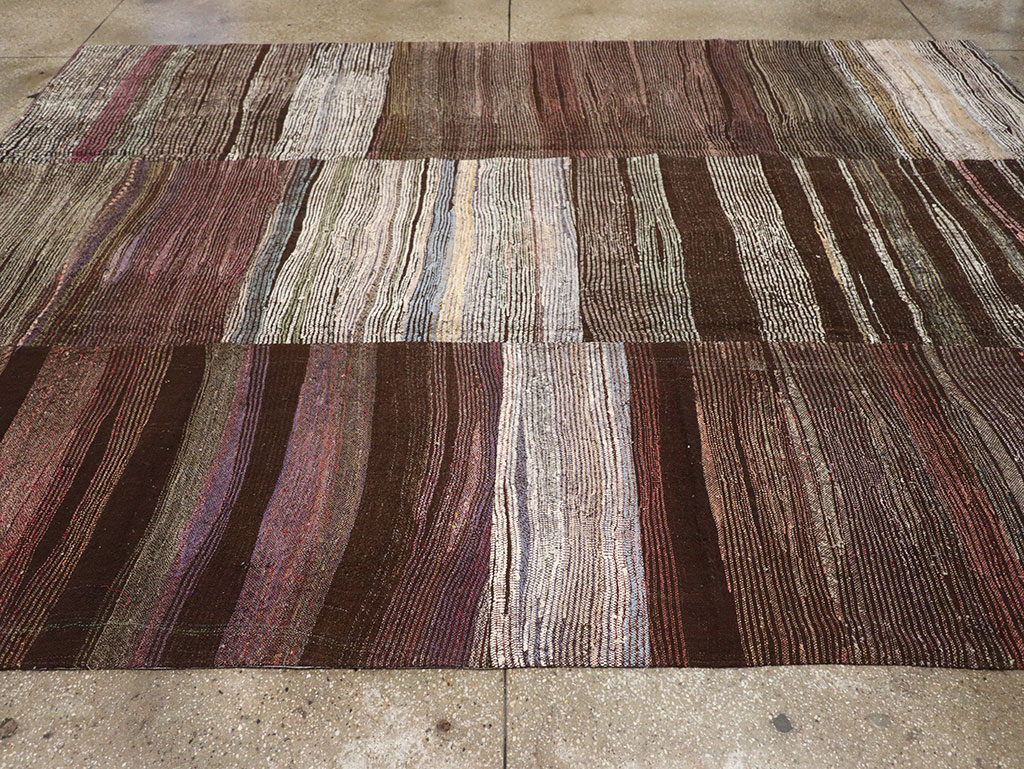 Vintage Turkish Flatweave Kilim , No.27154 - Gss