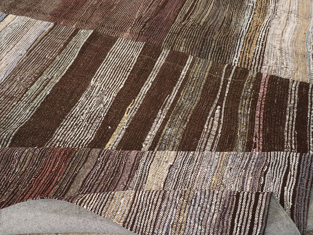 Vintage Turkish Flatweave Kilim , No.27154 - Gss