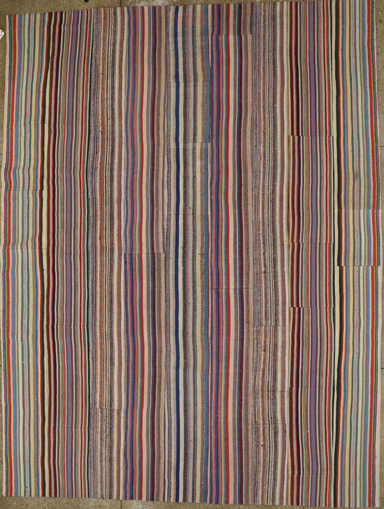Vintage Turkish Flatweave Kilim , No.27158 - Gss