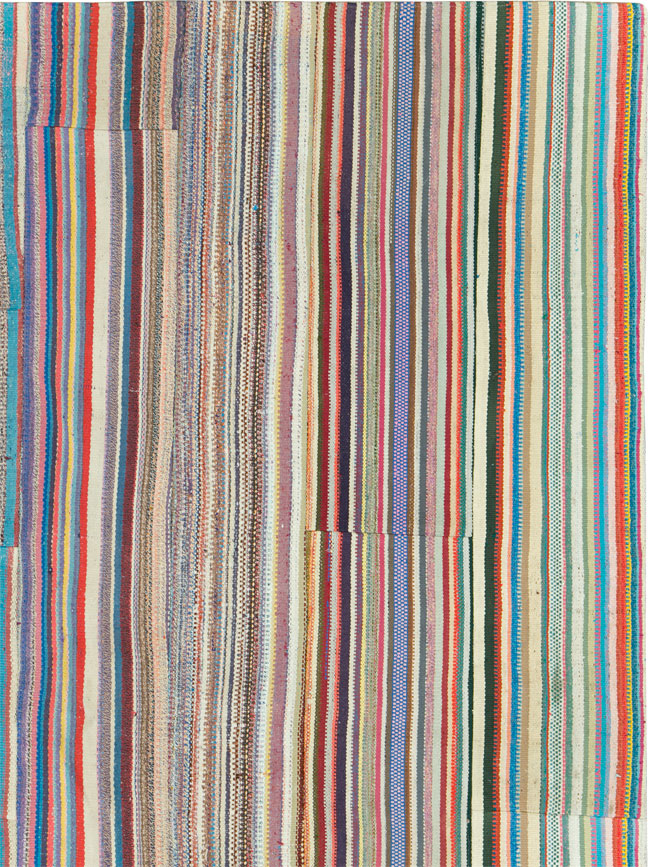 Vintage Turkish Flatweave Kilim , No.27158 - Gss