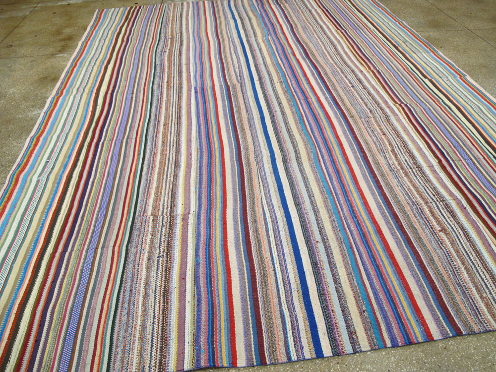 Vintage Turkish Flatweave Kilim , No.27158 - Gss