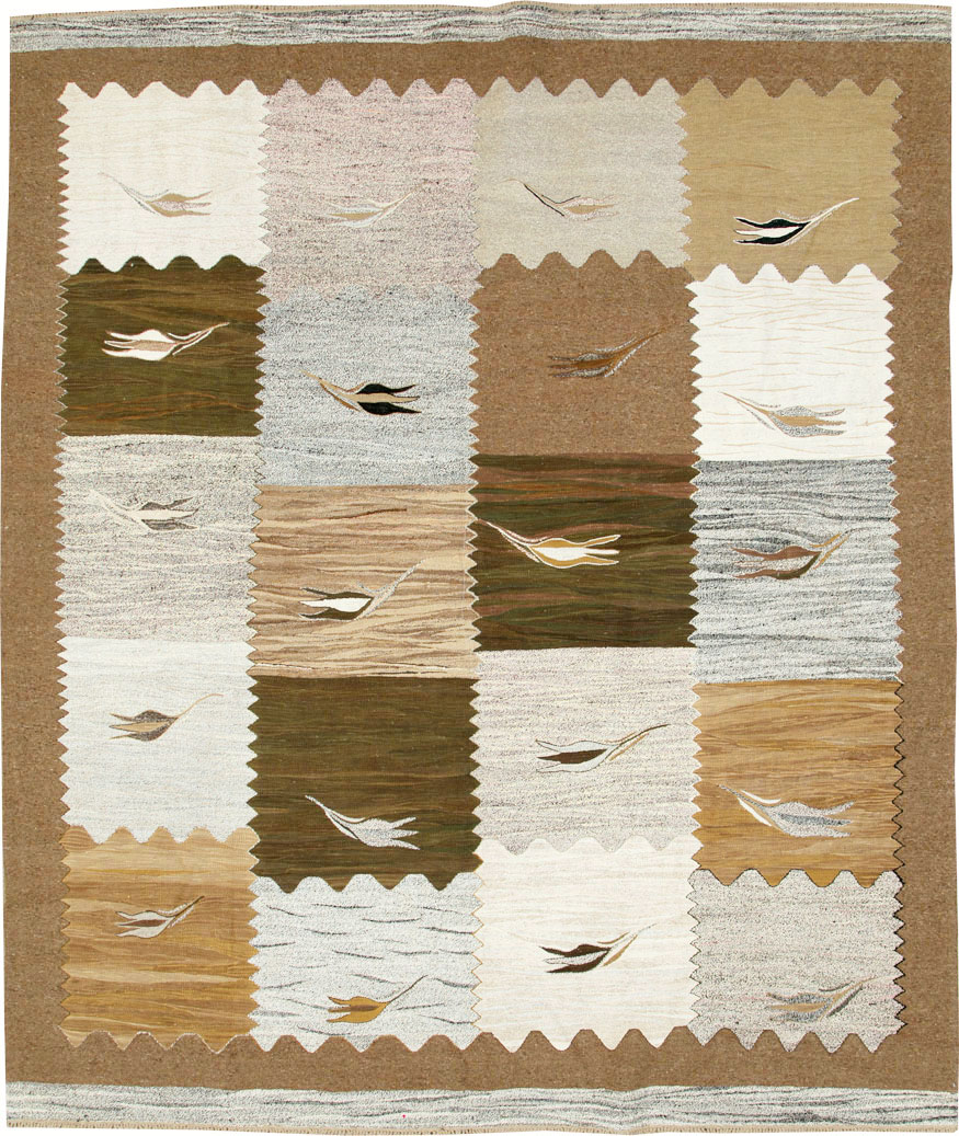 Modern Turkish Flatweave Kilim, No.27165 - Gss