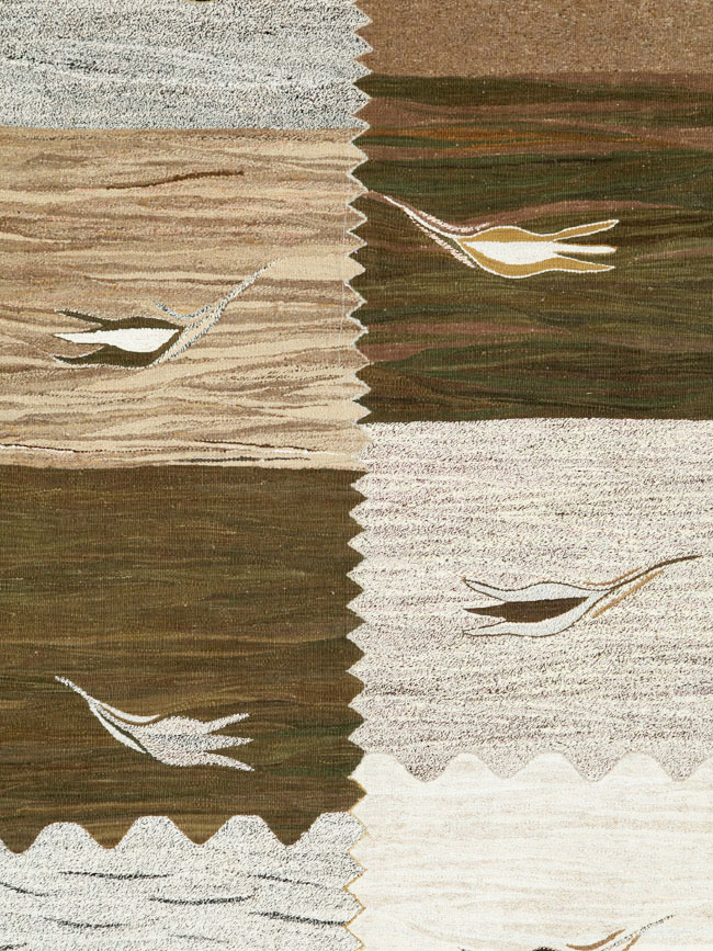 Modern Turkish Flatweave Kilim, No.27165 - Gss