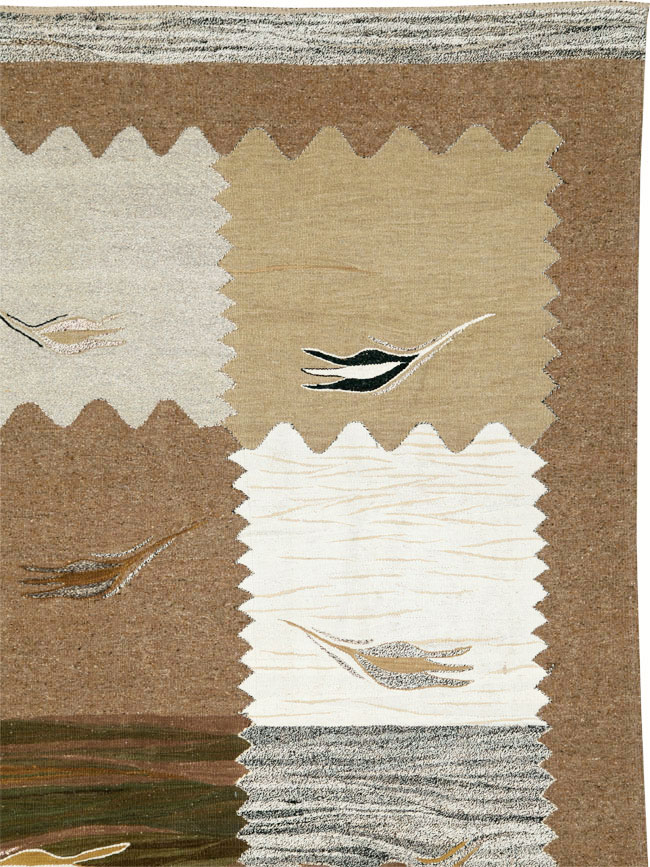 Modern Turkish Flatweave Kilim, No.27165 - Gss