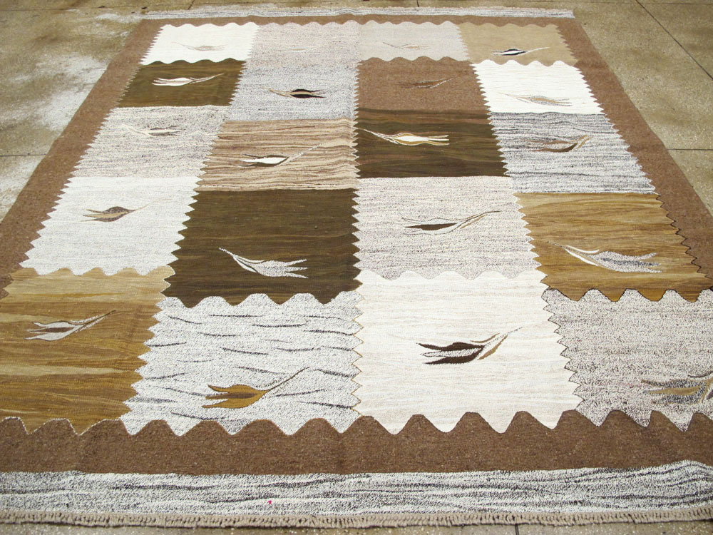Modern Turkish Flatweave Kilim, No.27165 - Gss