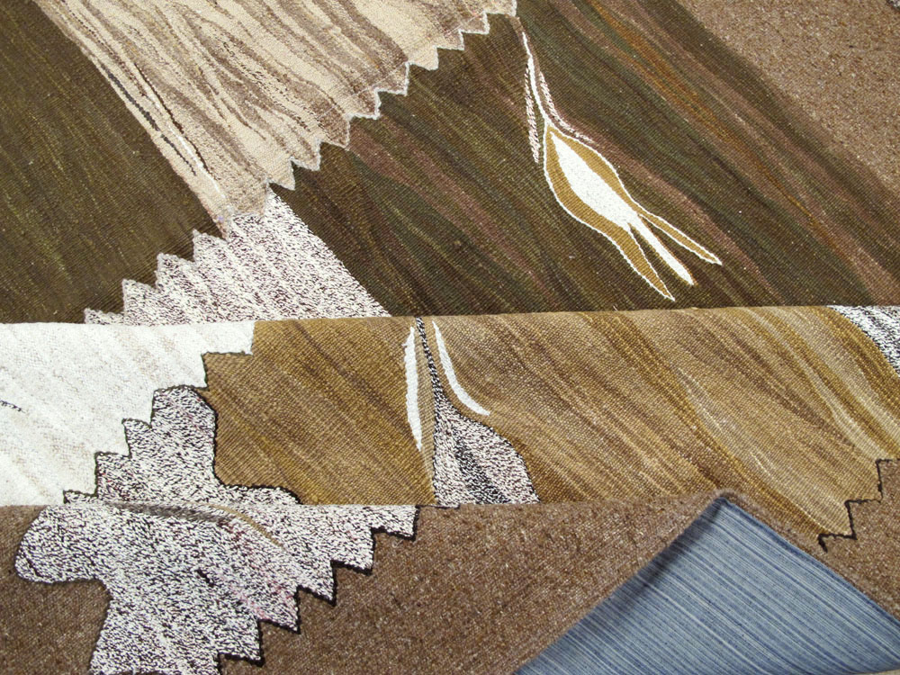 Modern Turkish Flatweave Kilim, No.27165 - Gss